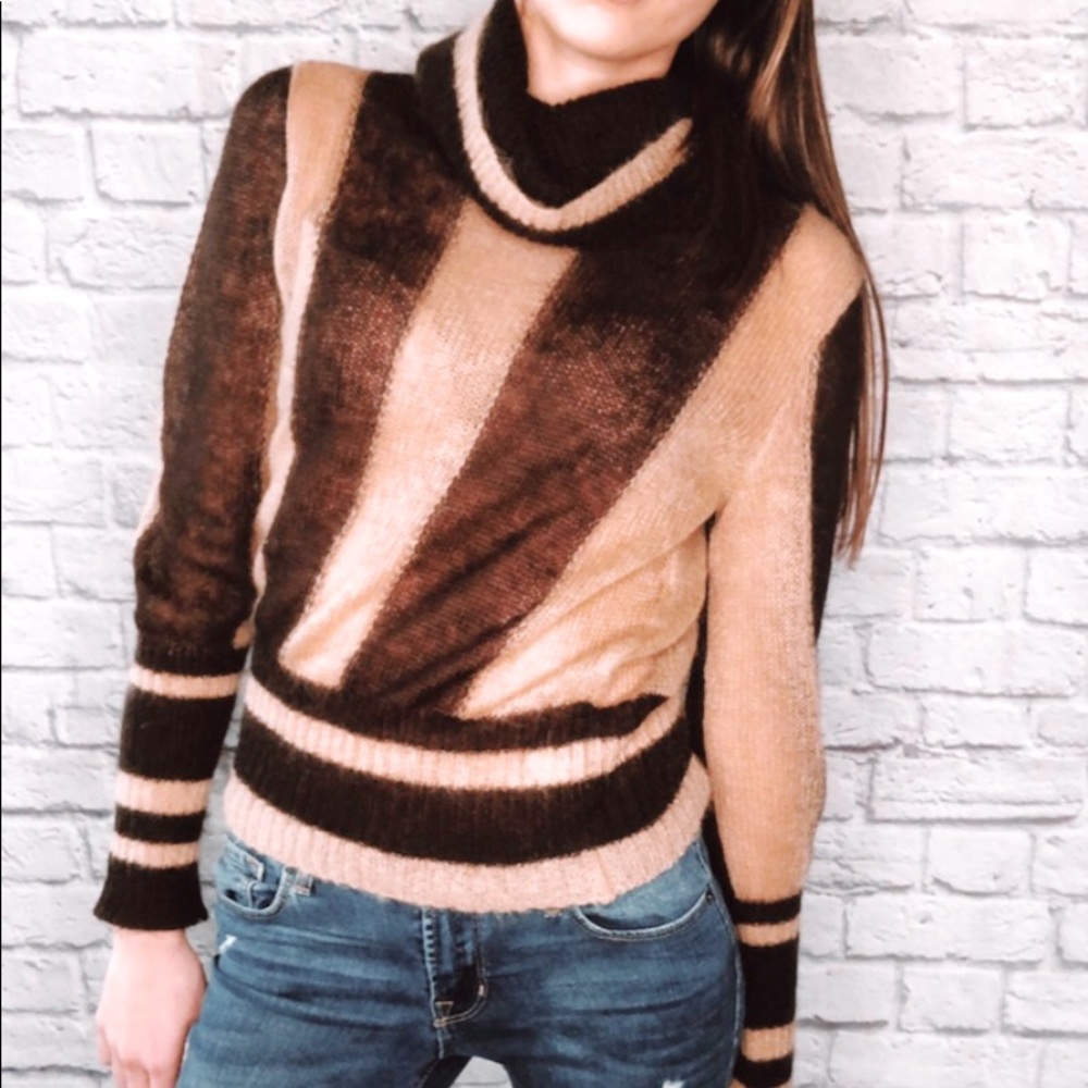 Moschino Rare Vintage Sheer Striped Sweater